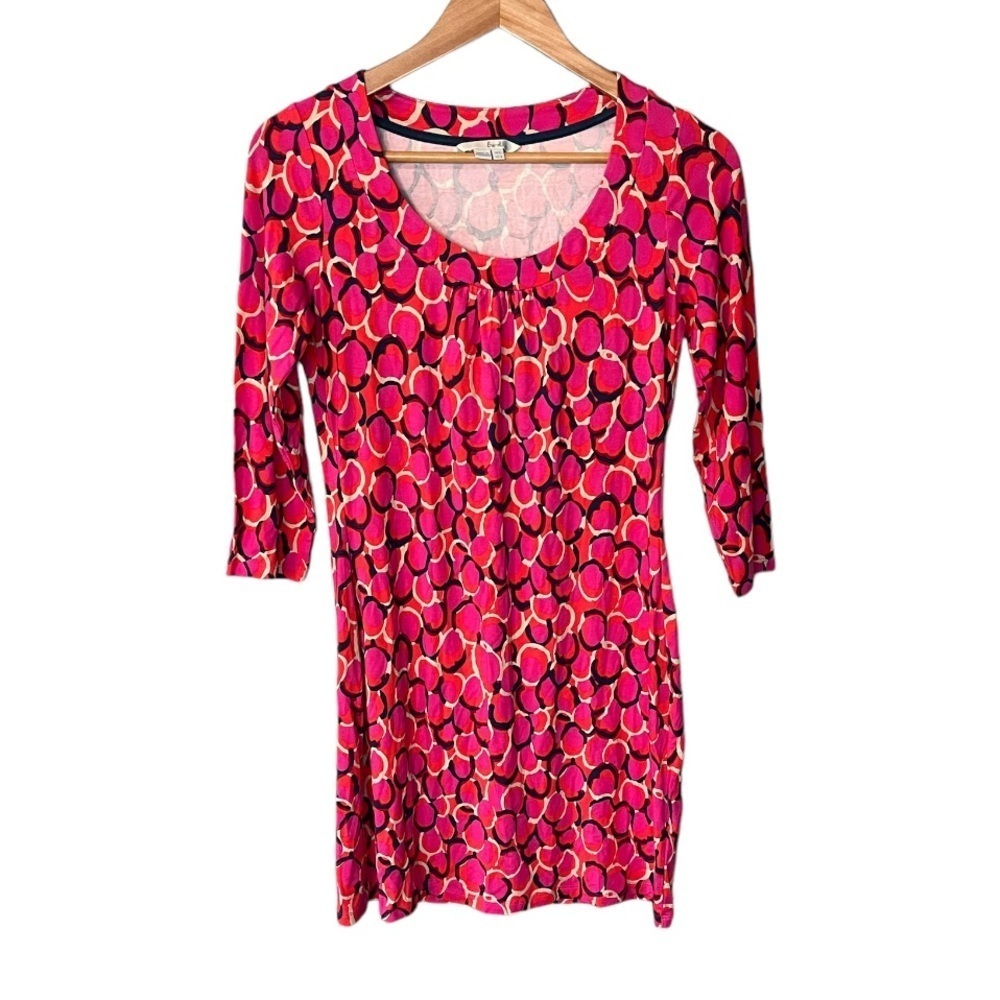 Boden Geometric Print Jersey Dress - Picture 2 of 11